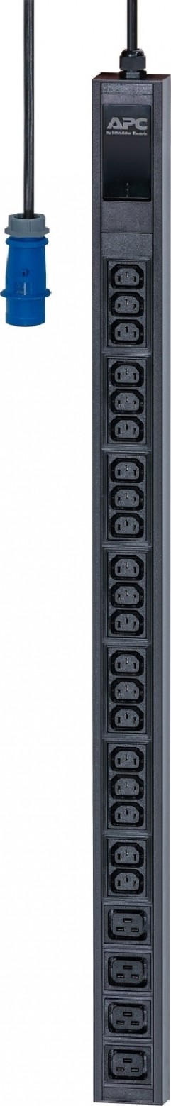 APC ZeroU Rack Easy PDU, Basic, 3 Meters Cord Length, 200V / 208V / 230V Input Voltage, 16A Input Circuit, IEC 60309 16 A 2P + E Input Connections, Black | EPDU1116B