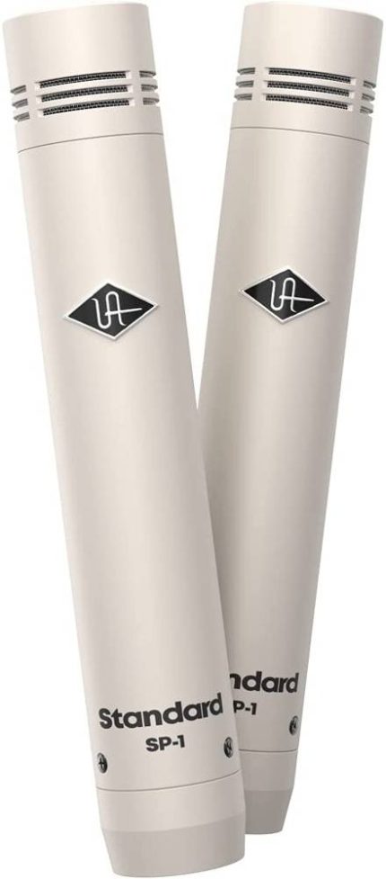 Universal Audio SP-1 Standard Pencil Microphone, Matched Pair of Small-Diaphragm Cardioid Condenser Microphones, XLR Connectors, Requires 48V, For Drums/Overheads/Percussion | MIC-UASP-1