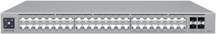 Ubiquiti Pro Max 48 PoE Network Switch, 1.3" Touchscreen, 32x GbE RJ45 ports, 224 Gbps Switching Capacity, 720W Total Available PoE, SGCC Steel Material, Black | USW-Pro-Max-48-PoE (720W)
