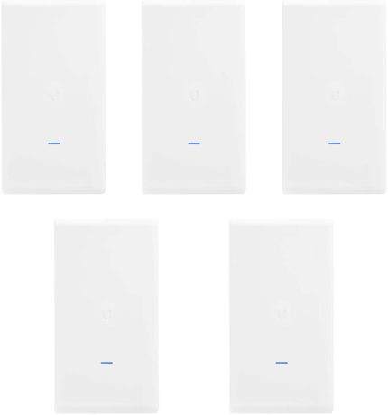 Ubiquiti UniFi UAP-AC-M-PRO AC Mesh Pro AP Dual-Band Access Point, Up to 182m Range, 2 x 10/100/1000 Ethernet Ports, Integrated Omni Antennas, Reset Button, 5-Pcs | UAP-AC-Mesh-PRO-5