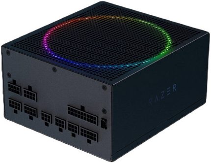 Razer Katana Chroma Fully Modular ATX Power Supply, 850W, 80 Plus Platinum Efficiency, 105C Japanese Capacitors, 140mm PWM Fan, Zero RPM Mode, Black | RC21-01840200-R3W1